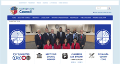Desktop Screenshot of council.cuyahogacounty.us