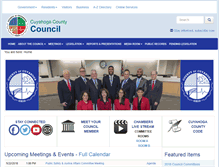 Tablet Screenshot of council.cuyahogacounty.us