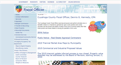 Desktop Screenshot of fiscalofficer.cuyahogacounty.us