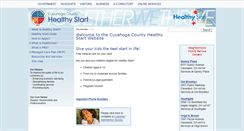 Desktop Screenshot of healthystart.cuyahogacounty.us