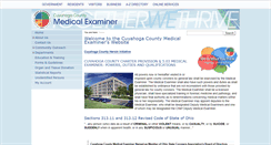 Desktop Screenshot of medicalexaminer.cuyahogacounty.us
