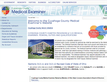 Tablet Screenshot of medicalexaminer.cuyahogacounty.us